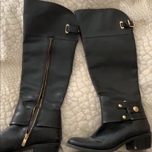 Vince camuto black leather boots